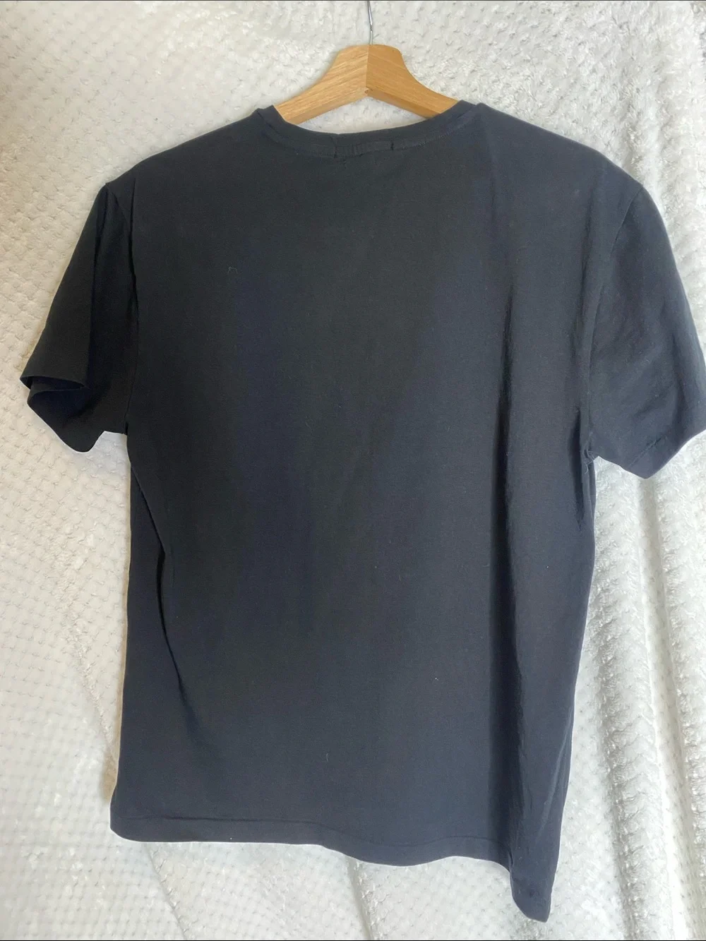 Polo by Ralph Lauren Black T-Shirt with Yellow Gold Lettering